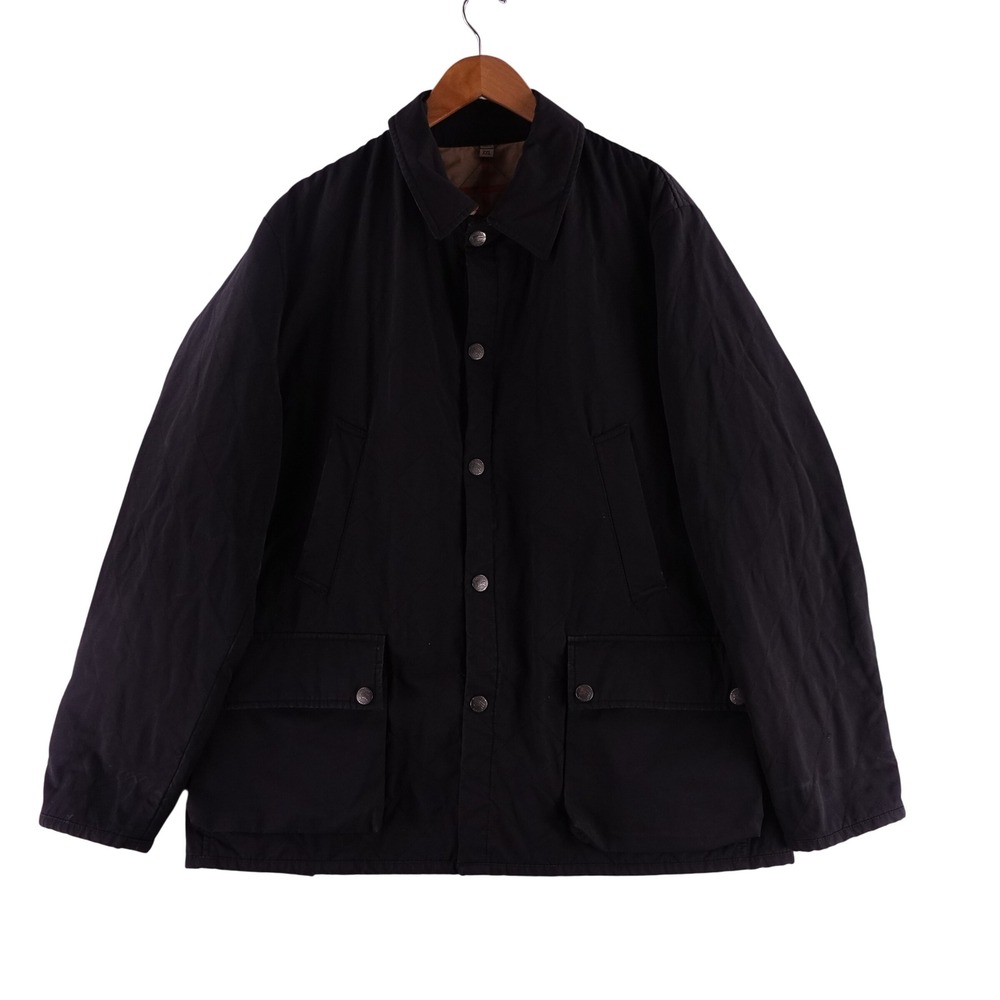 Burberry London Mens XXL Black Quilted Nova Check Field Field Jacket Portugal
